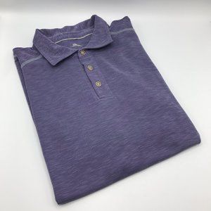 Tommy Bahama's Men's XL Purple Polo Shirt Short Sleeve